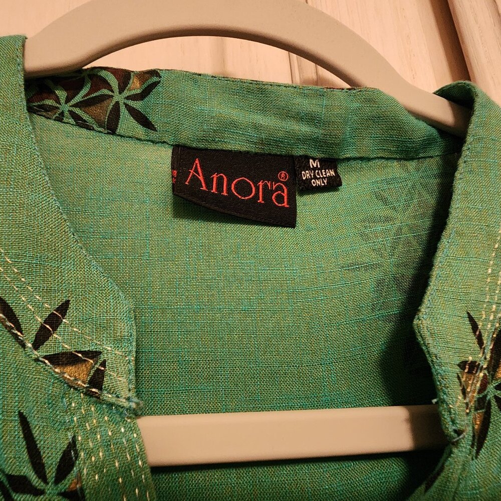 Green Printed Button-Front Tunic - Picture 5 of 6